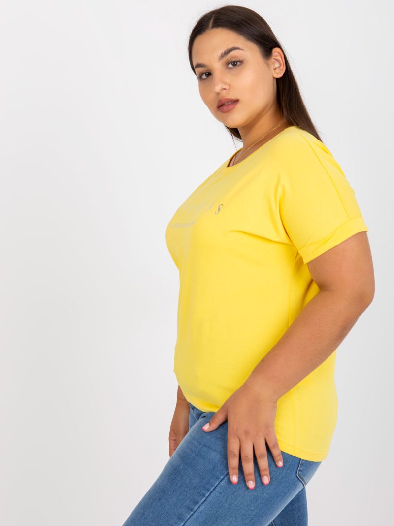 Geel t-shirt "happiness"