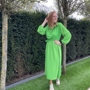 Groen lang kleed
