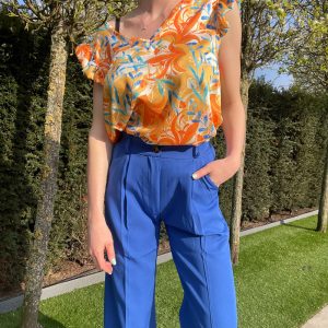 Kobaltblauwe broek