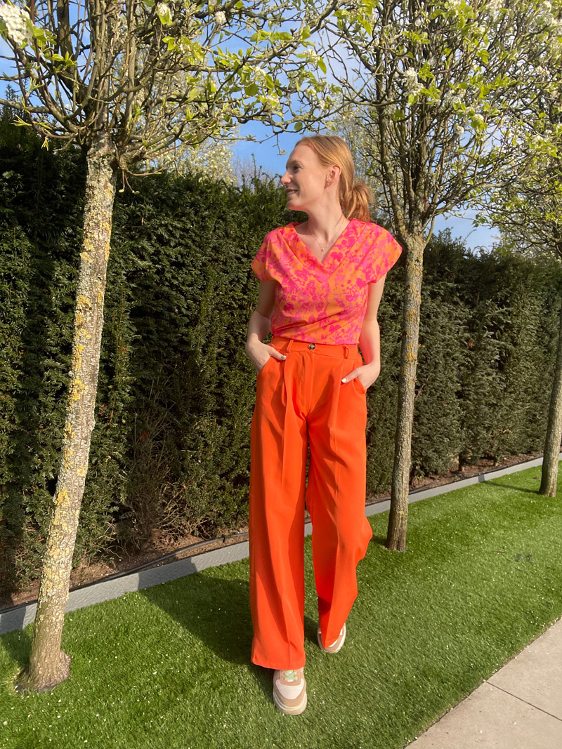 Oranje broek
