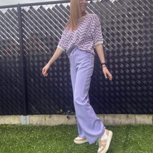 Lila broek