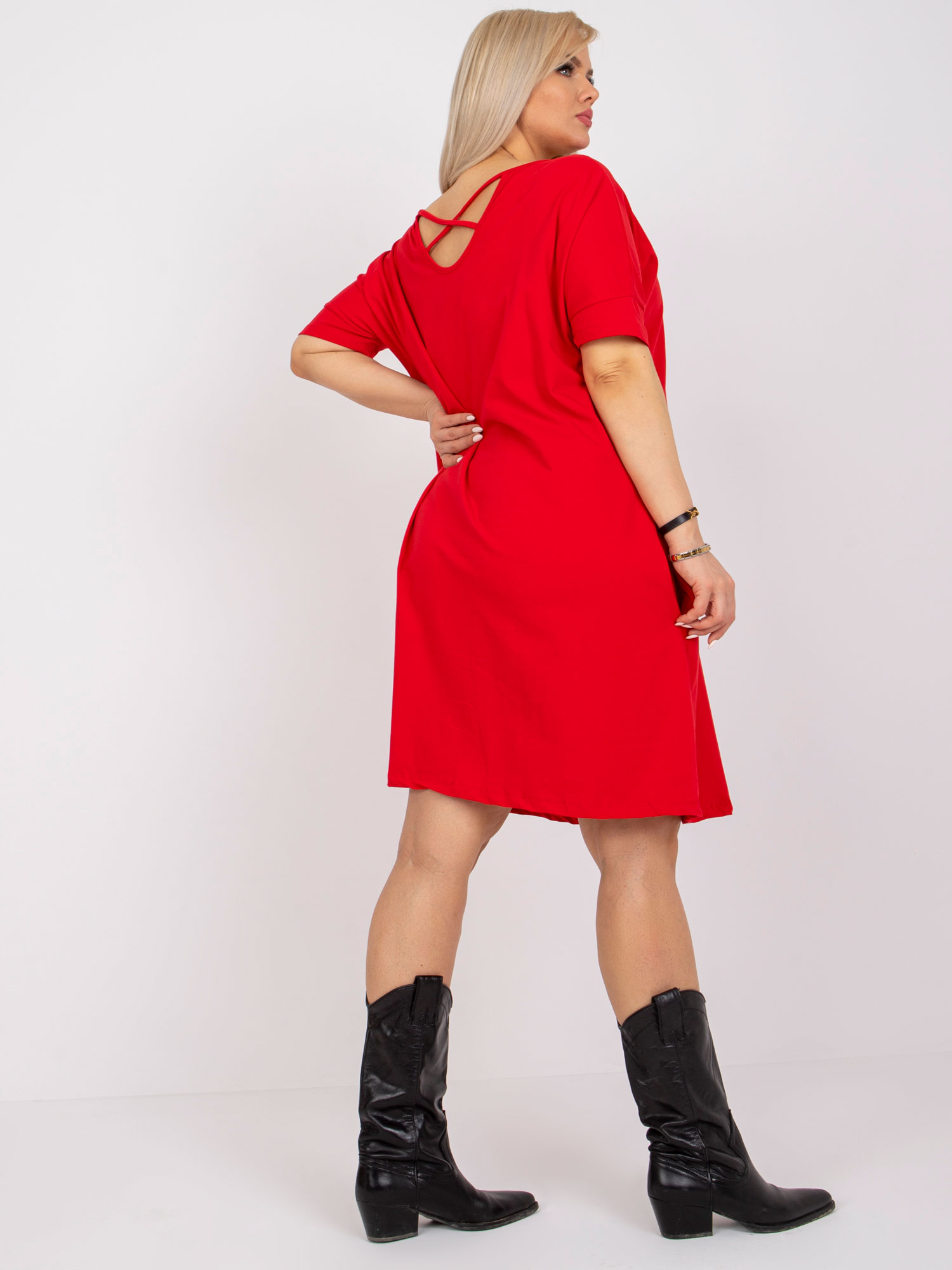 Rood kleedje plus size