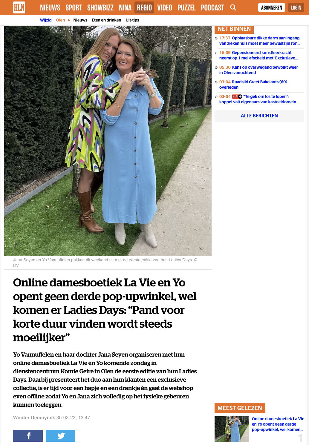 Het Laatste Nieuws La Vie en Yo Ladies Days