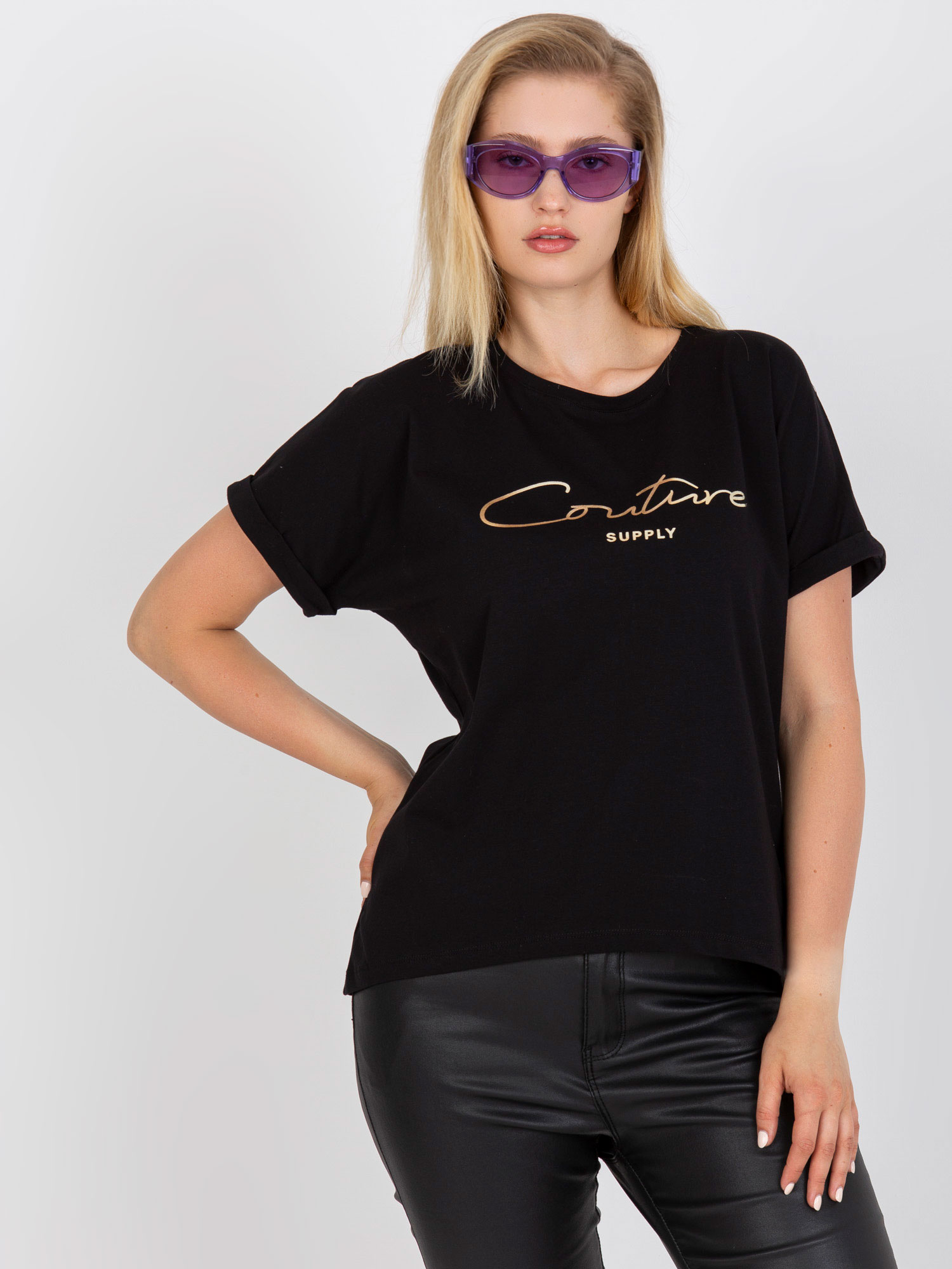 Zwart t-shirt "Couture"